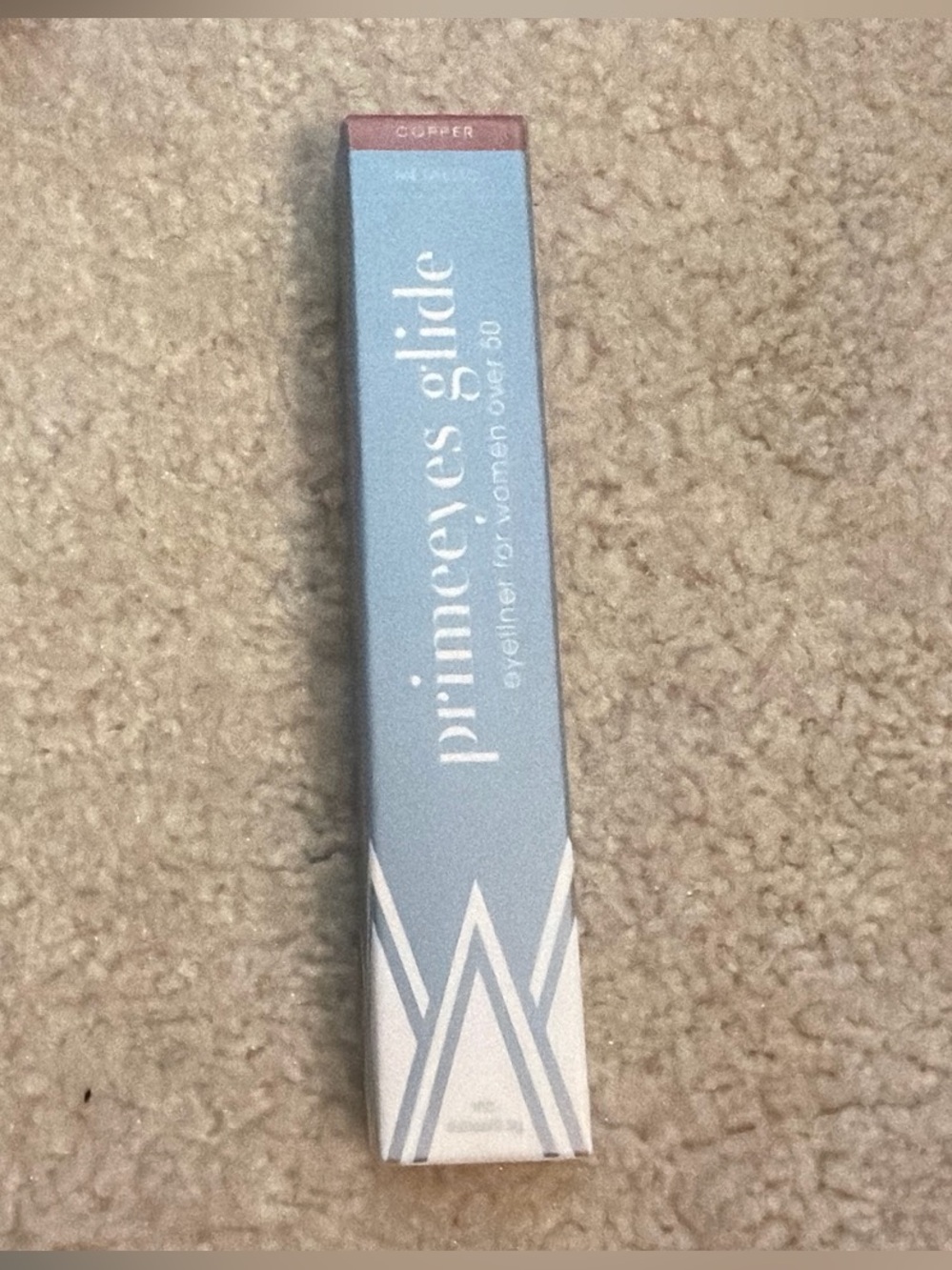 NIB~ PrimeEyes Prime Prometics GLIDE EyeLiner Women over 50 COPPER Metallic